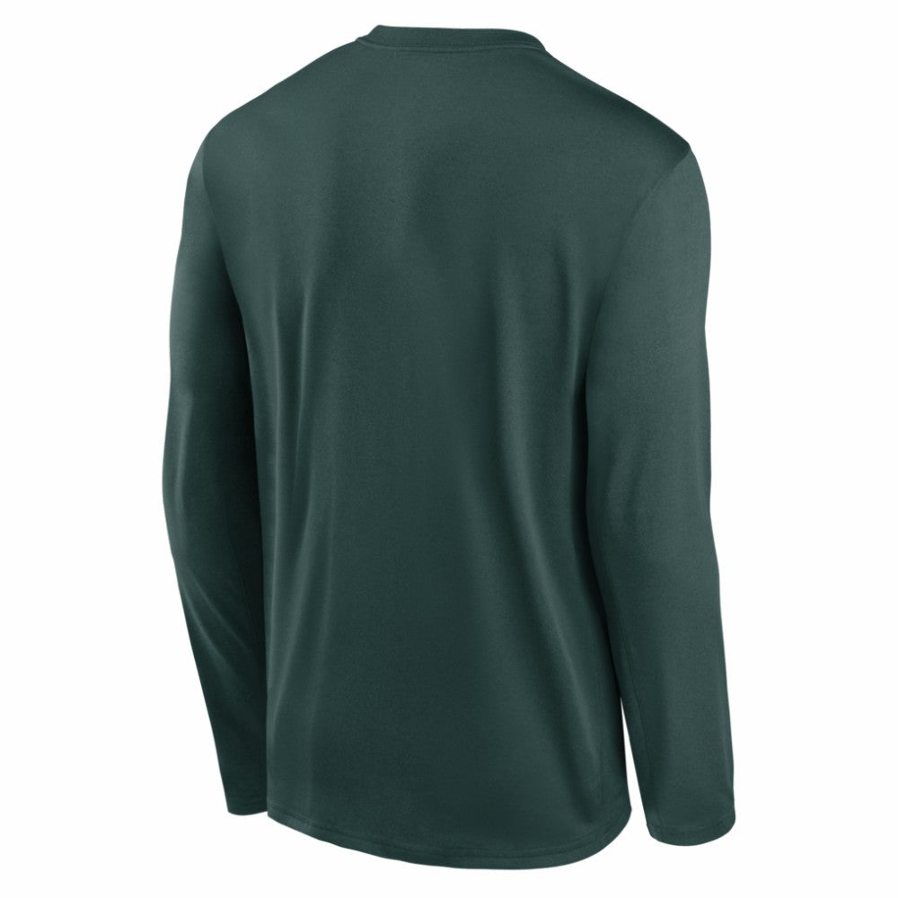 Athletics Nike Authentic Collection Legend Dri-FIT Long Sleeve T-Shirt - Green T-shirts