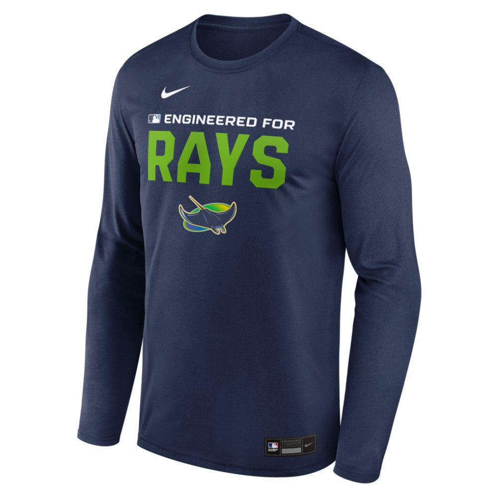 Tampa Bay Rays Nike Authentic Collection Legend Dri-FIT Long Sleeve T-Shirt - Navy T-shirts