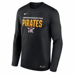Pittsburgh Pirates Nike Authentic Collection Legend Dri-FIT Long Sleeve T-Shirt - Black T-shirts