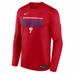 Philadelphia Phillies Nike Authentic Collection Legend Dri-FIT Long Sleeve T-Shirt - Red T-shirts