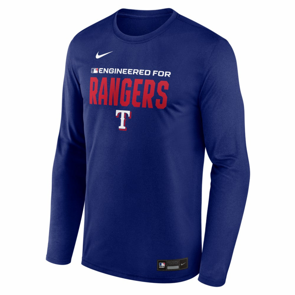 Texas Rangers Nike Authentic Collection Legend Dri-FIT Long Sleeve T-Shirt - Royal T-shirts