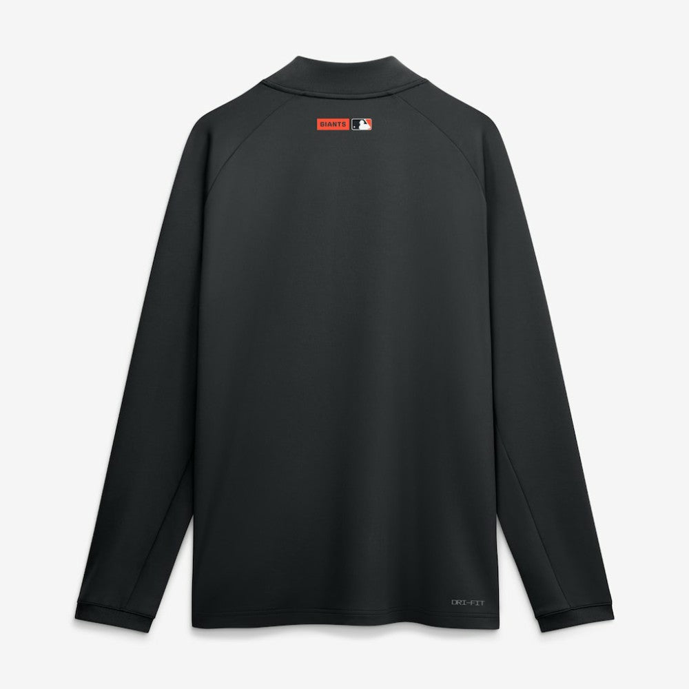 San Francisco Giants Nike Authentic Collection Dri-FIT Raglan Half-Zip Pullover - Black Pullover