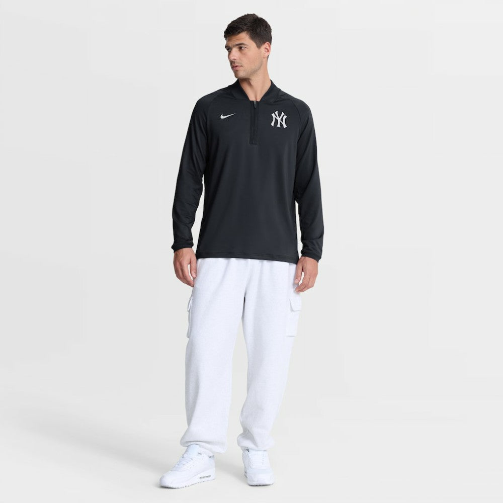 New York Yankees Nike Authentic Collection Dri-FIT Raglan Half-Zip Pullover - Navy Pullover