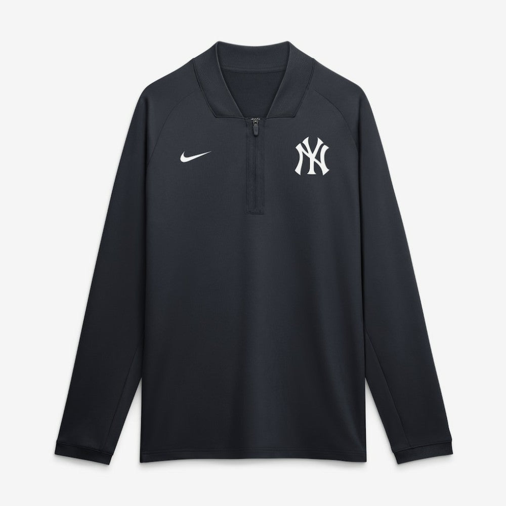 New York Yankees Nike Authentic Collection Dri-FIT Raglan Half-Zip Pullover - Navy Pullover