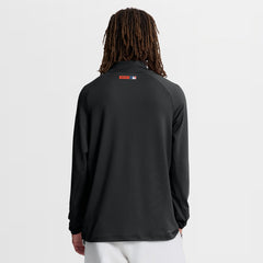 New York Mets Nike Authentic Collection Dri-FIT Raglan Half-Zip Pullover - Black Pullover