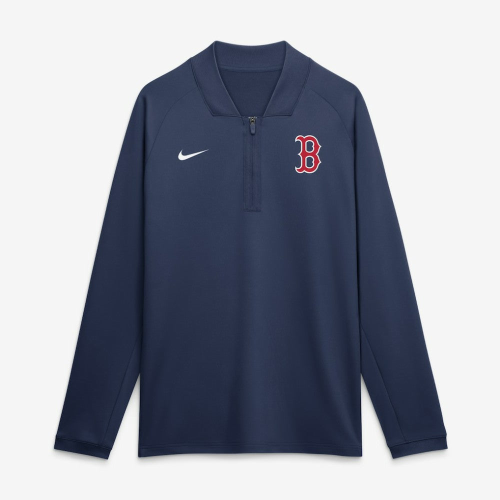 Boston Red Sox Nike Authentic Collection Dri-FIT Raglan Half-Zip Pullover - Navy Pullover