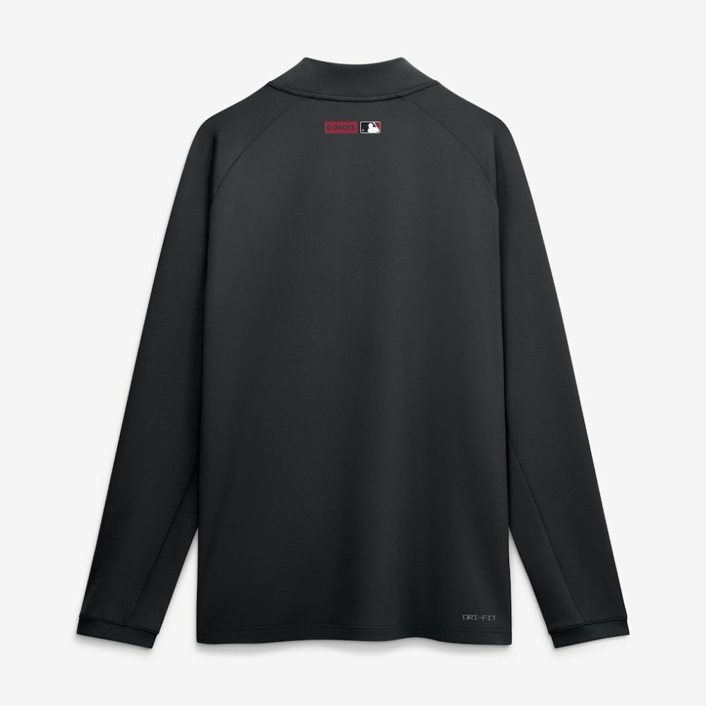Arizona Diamondbacks Nike Authentic Collection Dri-FIT Raglan Half-Zip Pullover - Black Pullover
