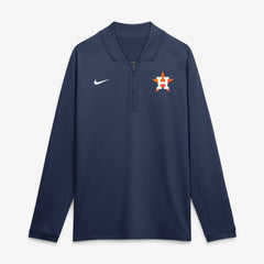 Houston Astros Nike Authentic Collection Dri-FIT Raglan Half-Zip Pullover - Navy Pullover