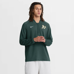 Athletics Nike Authentic Collection Dri-FIT Raglan Half-Zip Pullover - Green Pullover