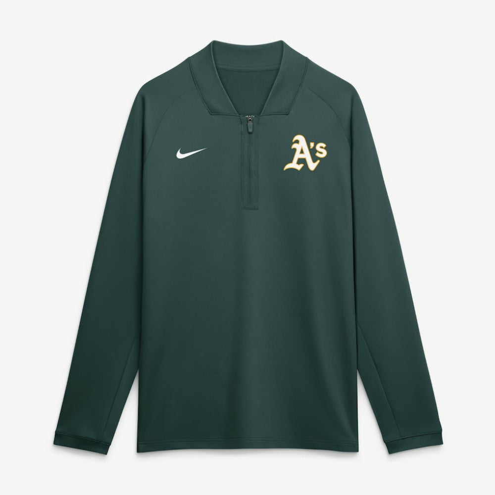 Athletics Nike Authentic Collection Dri-FIT Raglan Half-Zip Pullover - Green Pullover