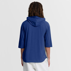 Kansas City Royals Nike Authentic Collection Flux Dri-FIT Raglan 3/4-Sleeve Hooded T-Shirt - Gray T-shirts