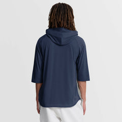 Boston Red Sox Nike Authentic Collection Flux Dri-FIT Raglan 3/4-Sleeve Hooded T-Shirt - Gray T-shirts