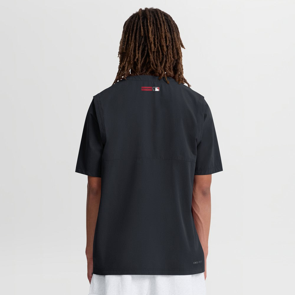 Cleveland Guardians Nike Authentic Collection Dri-FIT Quarter-Zip Windshirt - Navy