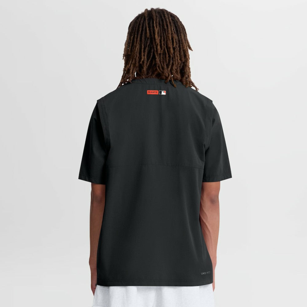 San Francisco Giants Nike Authentic Collection Dri-FIT Quarter-Zip Windshirt - Black