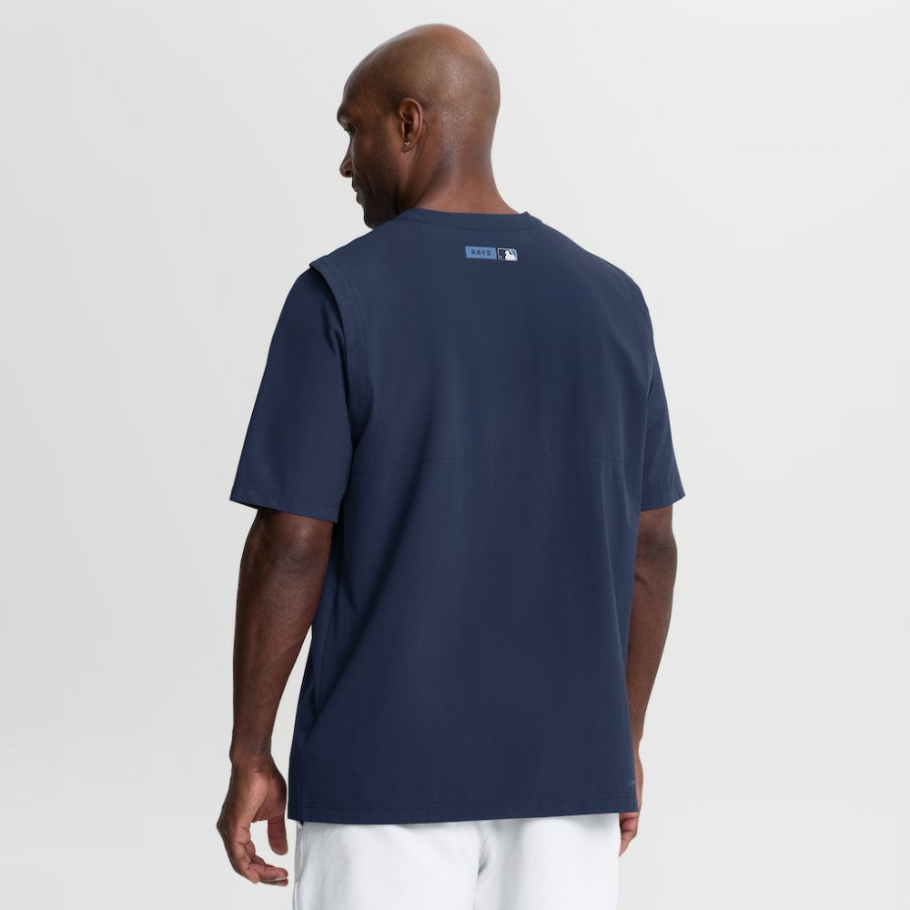 Tampa Bay Rays Nike Authentic Collection Dri-FIT Quarter-Zip Windshirt - Navy