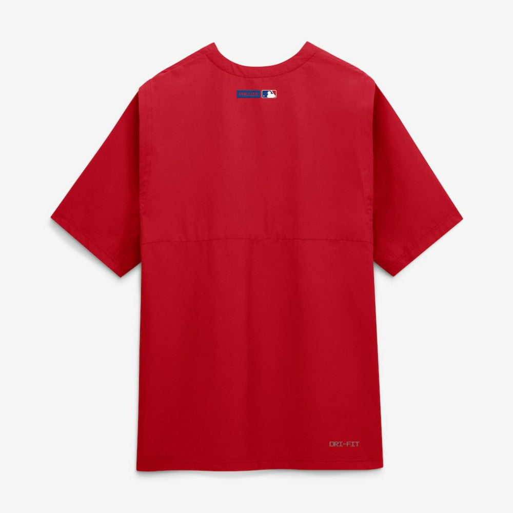 Philadelphia Phillies Nike Authentic Collection Dri-FIT Quarter-Zip Windshirt - Red