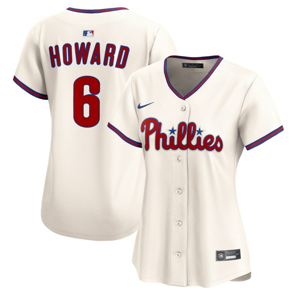 Ryan Howard Philadelphia Phillies Nike Women's Alternate 2 Limited Jersey - Cream Jerseys