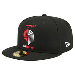 Portland Trail Blazers Core Logo 59FIFTY Fitted Hat Black - New Era
