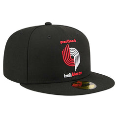 Portland Trail Blazers Core Logo 59FIFTY Fitted Hat Black - New Era