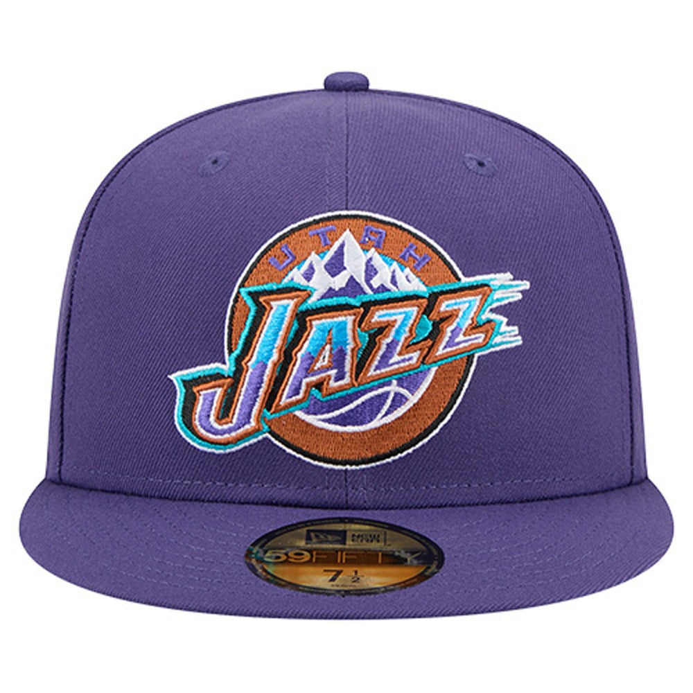 Utah Jazz Core Logo 59FIFTY Fitted Hat Purple - New Era