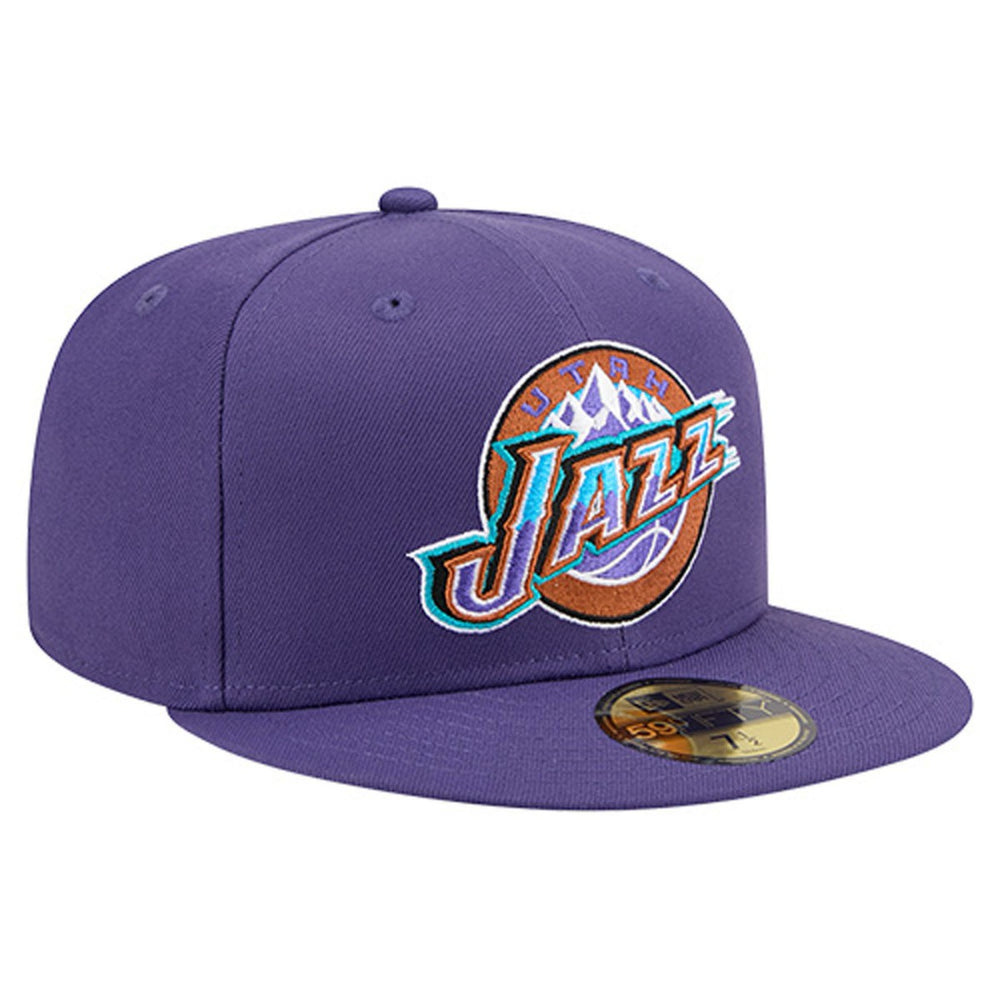 Utah Jazz Core Logo 59FIFTY Fitted Hat Purple - New Era