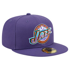 Utah Jazz Core Logo 59FIFTY Fitted Hat Purple - New Era