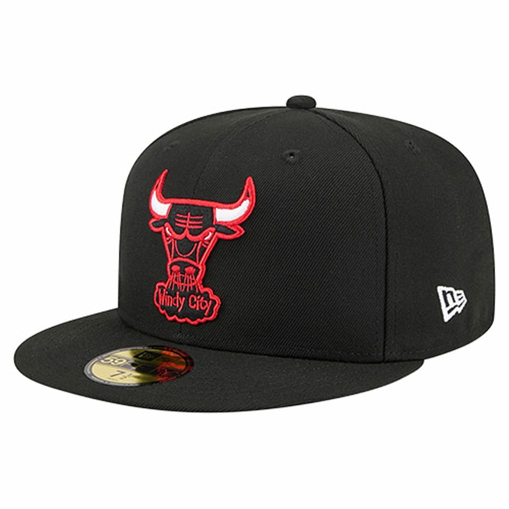 Chicago Bulls Core Logo 59FIFTY Fitted Hat Black - New Era