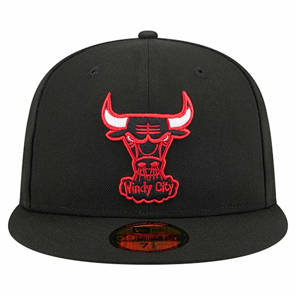 Chicago Bulls Core Logo 59FIFTY Fitted Hat Black - New Era