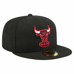 Chicago Bulls Core Logo 59FIFTY Fitted Hat Black - New Era