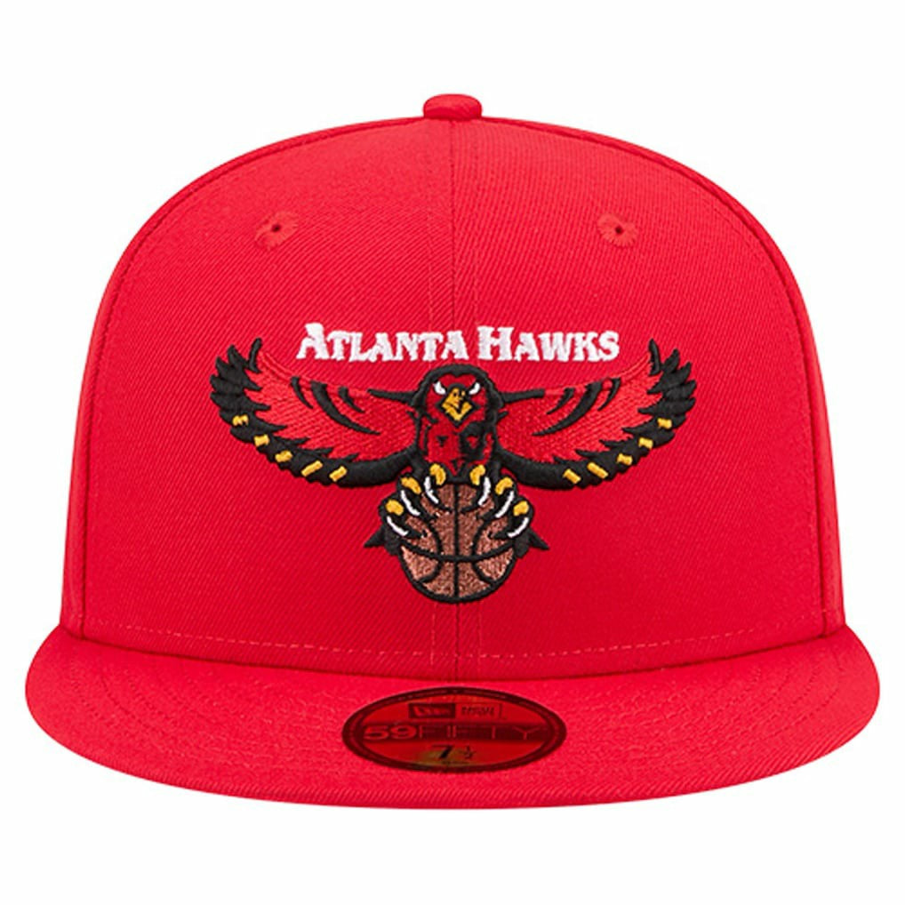 Atlanta Hawks Core Logo 59FIFTY Fitted Hat Red - New Era