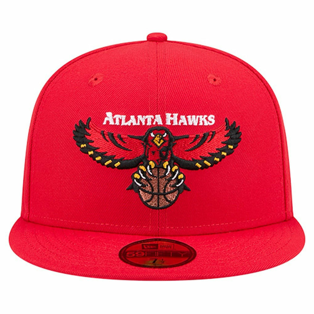 Atlanta Hawks Core Logo 59FIFTY Fitted Hat Red - New Era