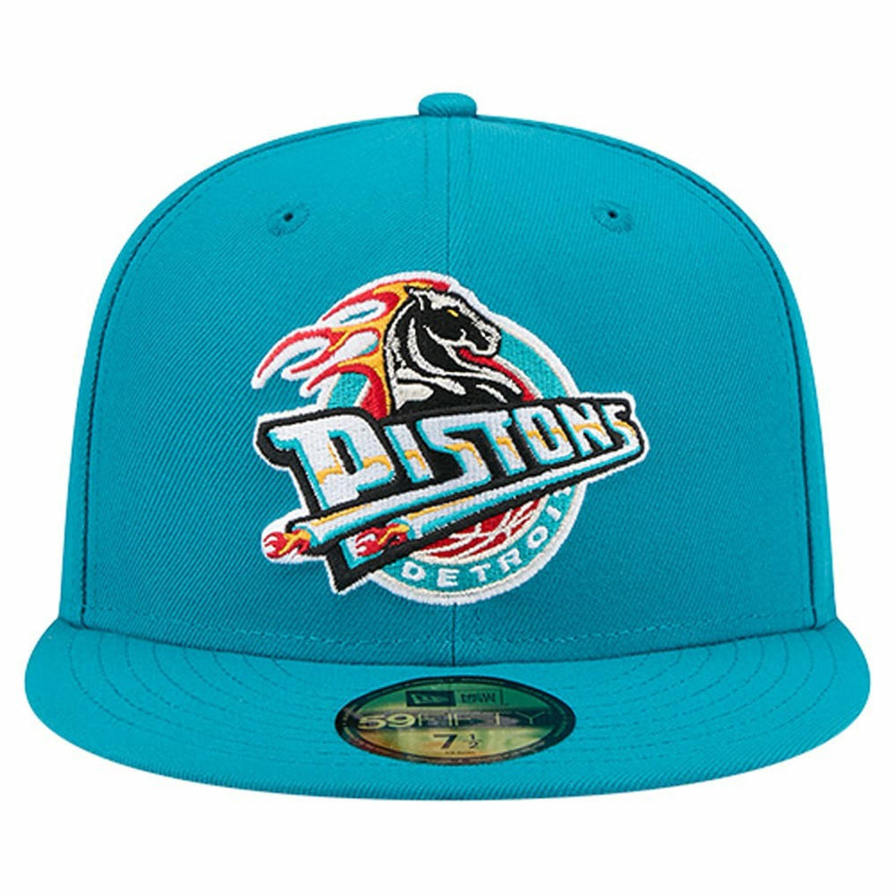 Detroit Pistons Core Logo 59FIFTY Fitted Hat Teal - New Era
