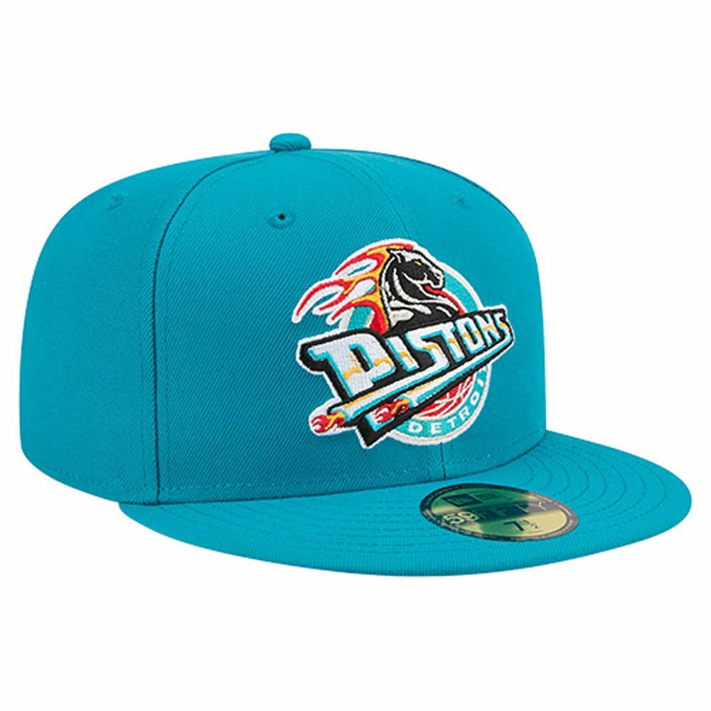 Detroit Pistons Core Logo 59FIFTY Fitted Hat Teal - New Era