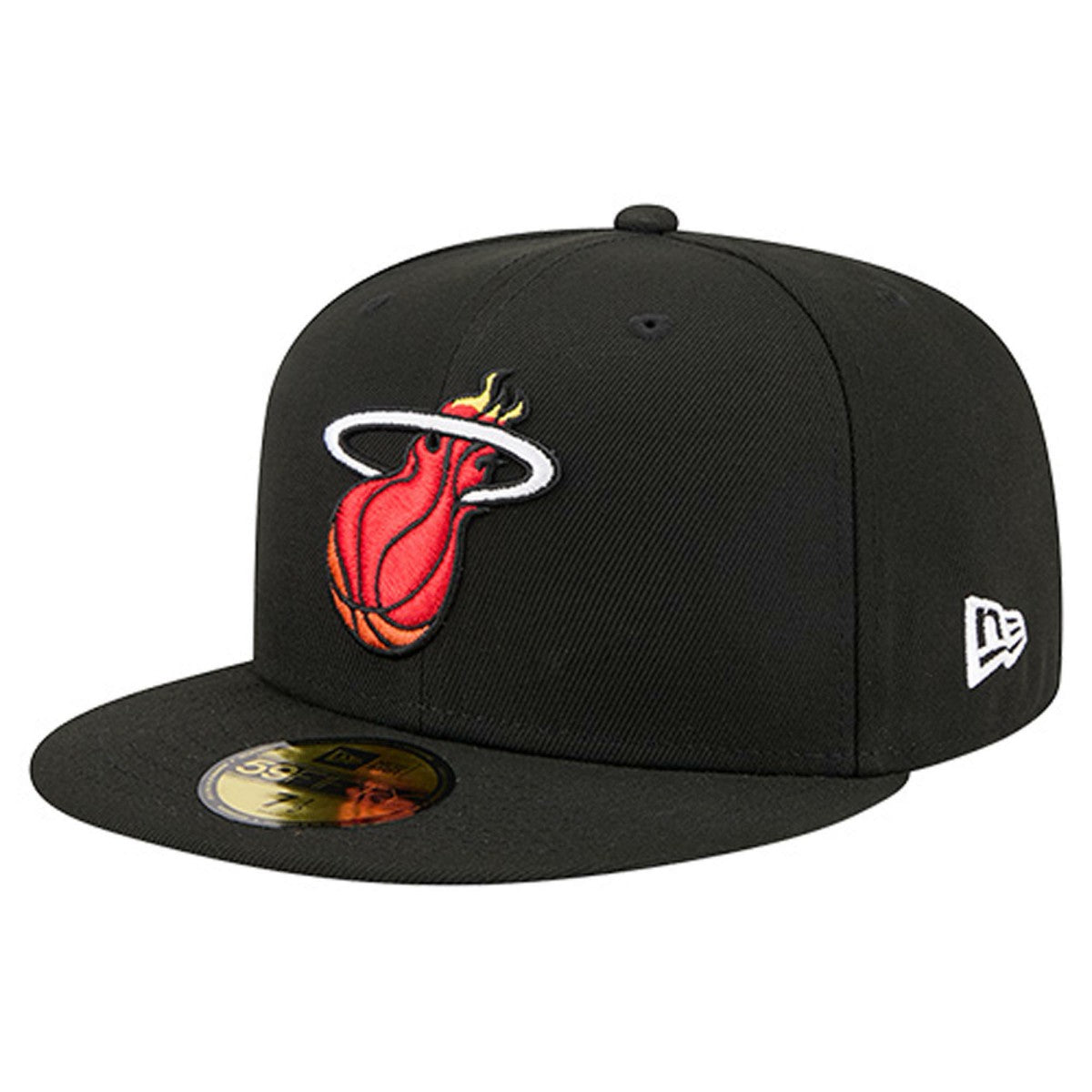 Miami Heat Core Logo 59FIFTY Fitted Hat Black - New Era