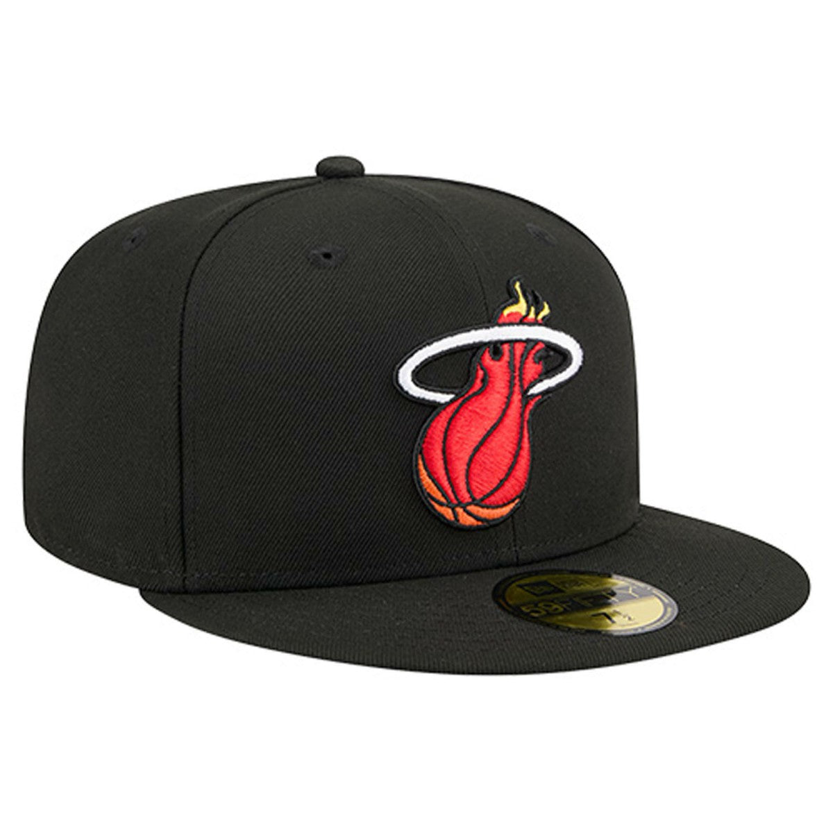Miami Heat Core Logo 59FIFTY Fitted Hat Black - New Era
