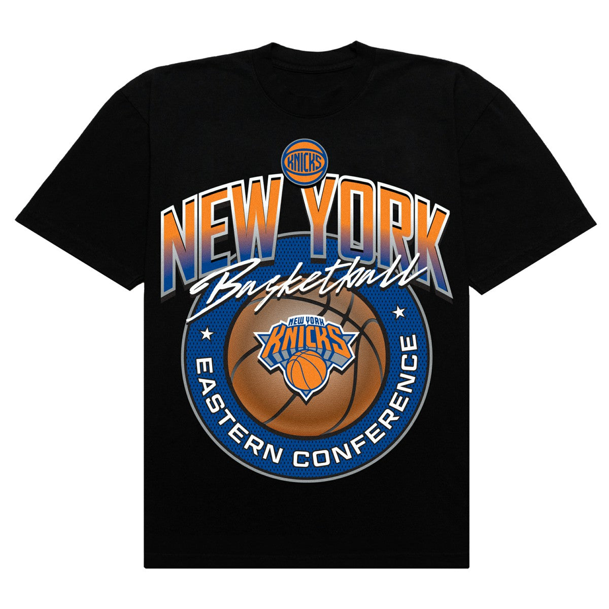 New York Knicks Authmade Basketball Mesh Premium T-Shirt Black outlet