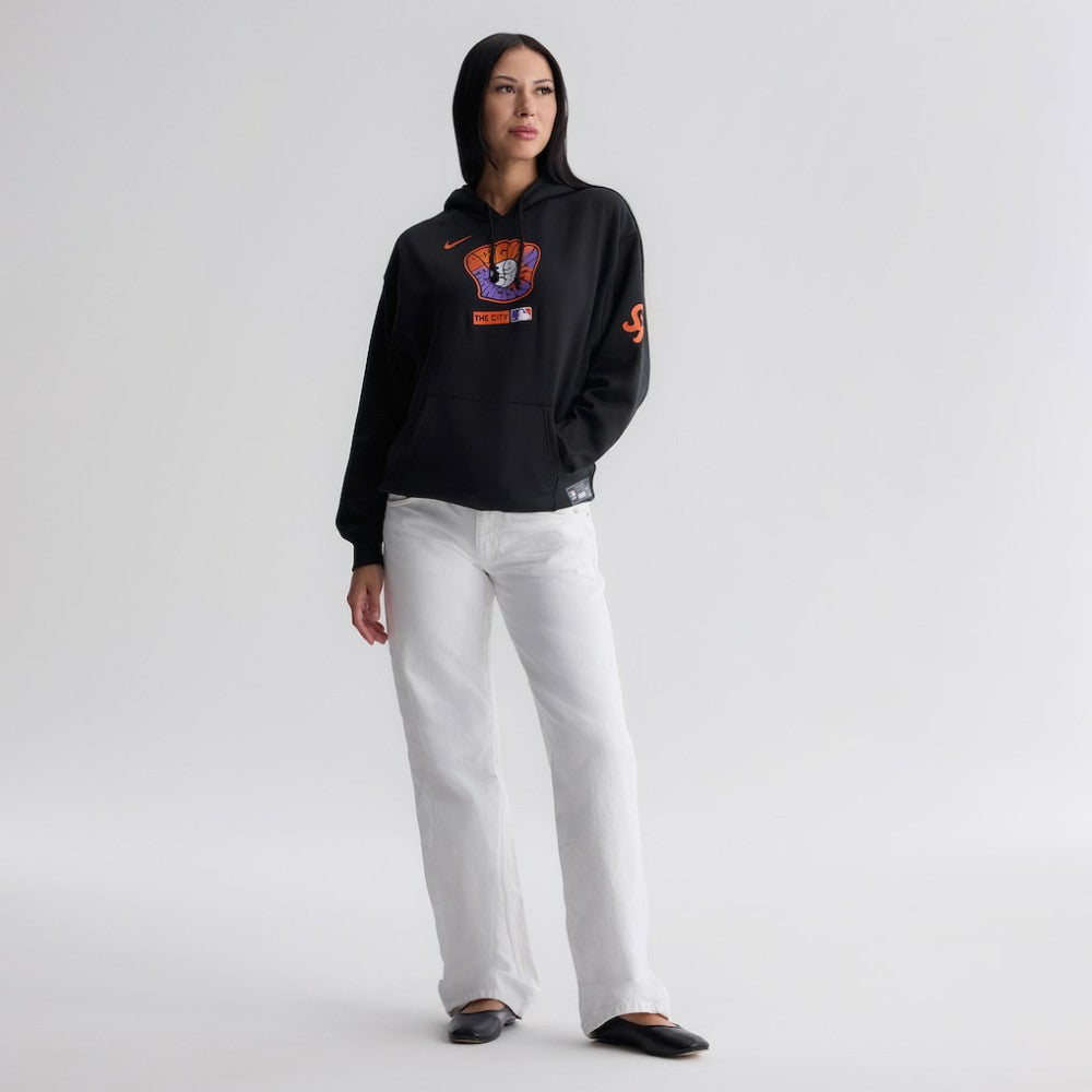 San Francisco Giants Nike Women's Authentic Collection City Connect Therma Hoodie - Black Hoodies