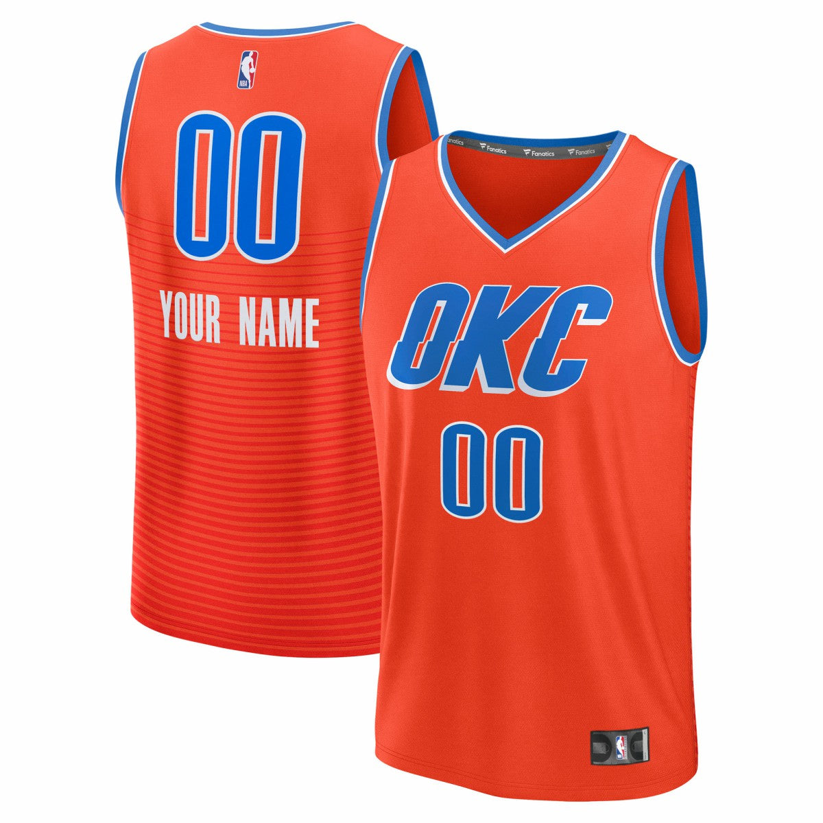 Oklahoma City Thunder Youth Fast Break Custom Jersey Statement Edition Orange - Fanatics outlet