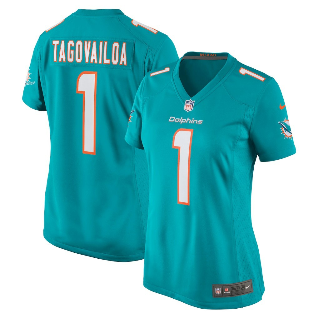 Tua Tagovailoa Miami Dolphins Women's Game Jersey - Aqua Jerseys
