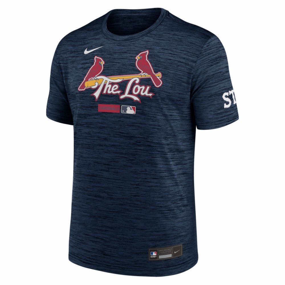 St. Louis Cardinals Nike Authentic Collection City Connect Velocity Dri-FIT T-Shirt - Navy T-shirts