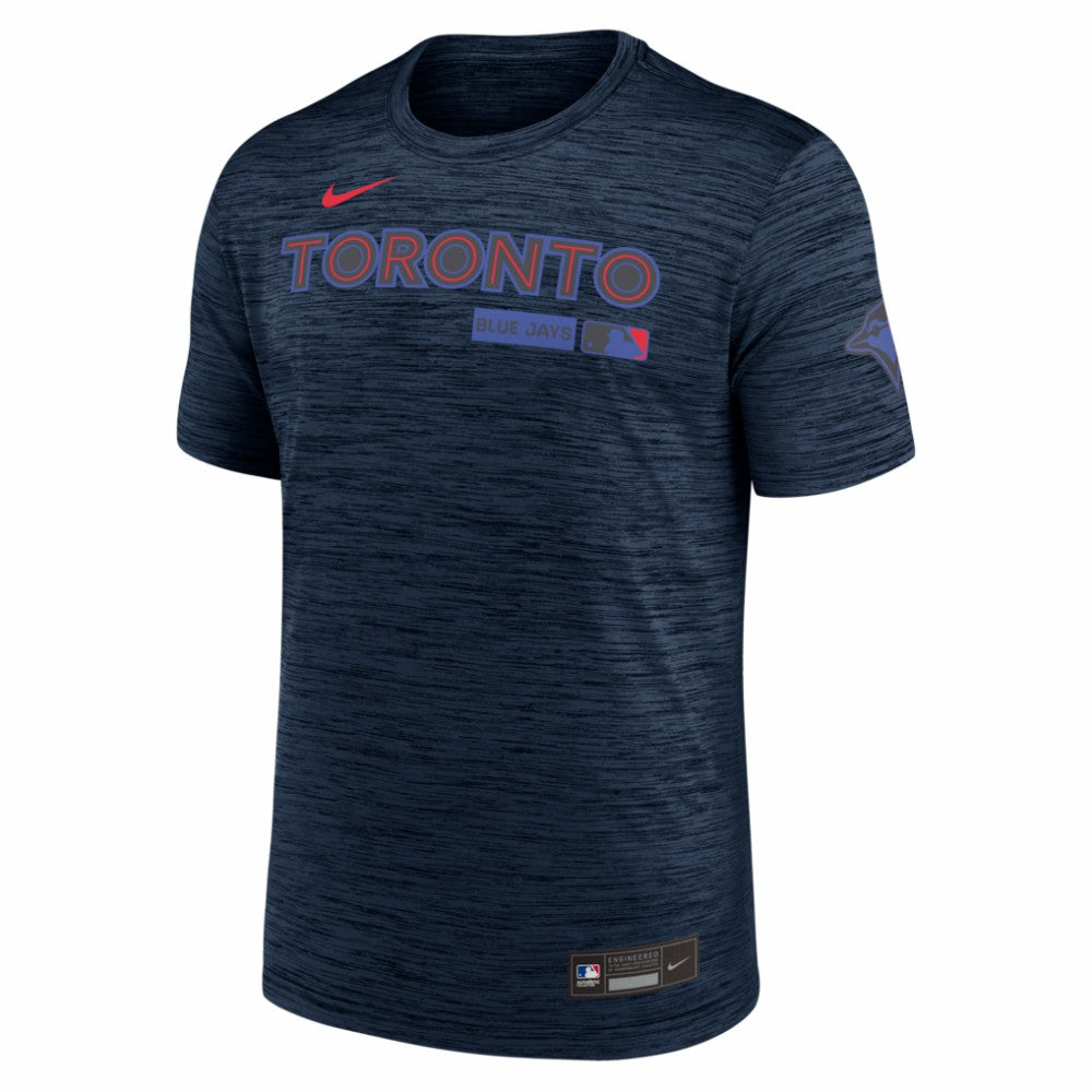 Toronto Blue Jays Nike Authentic Collection City Connect Velocity Dri-FIT T-Shirt - Navy T-shirts