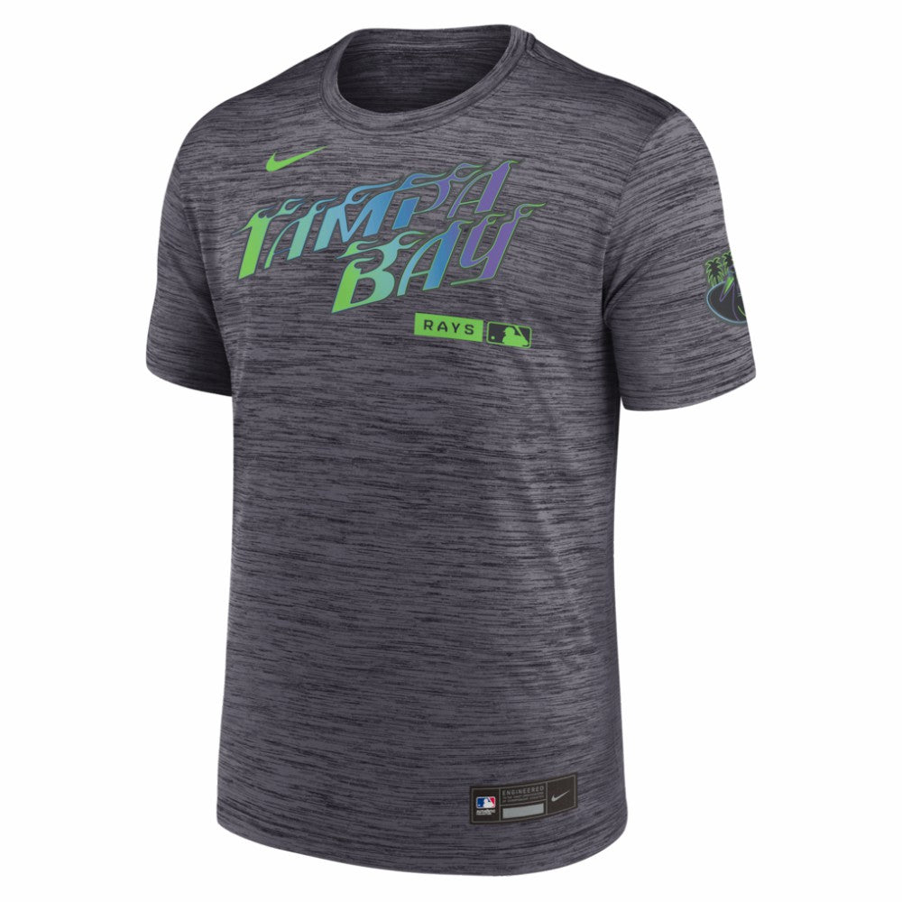 Tampa Bay Rays Nike Authentic Collection City Connect Velocity Dri-FIT T-Shirt - Black T-shirts