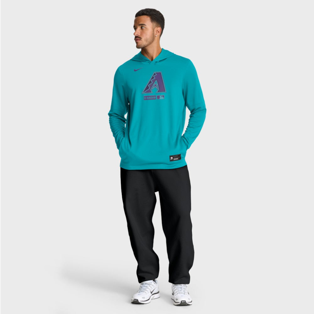Arizona Diamondbacks Nike City Connect Dri-FIT Long Sleeve Hooded T-Shirt - Aqua T-shirts