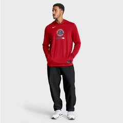 Los Angeles Angels Nike City Connect Dri-FIT Long Sleeve Hooded T-Shirt - Red T-shirts