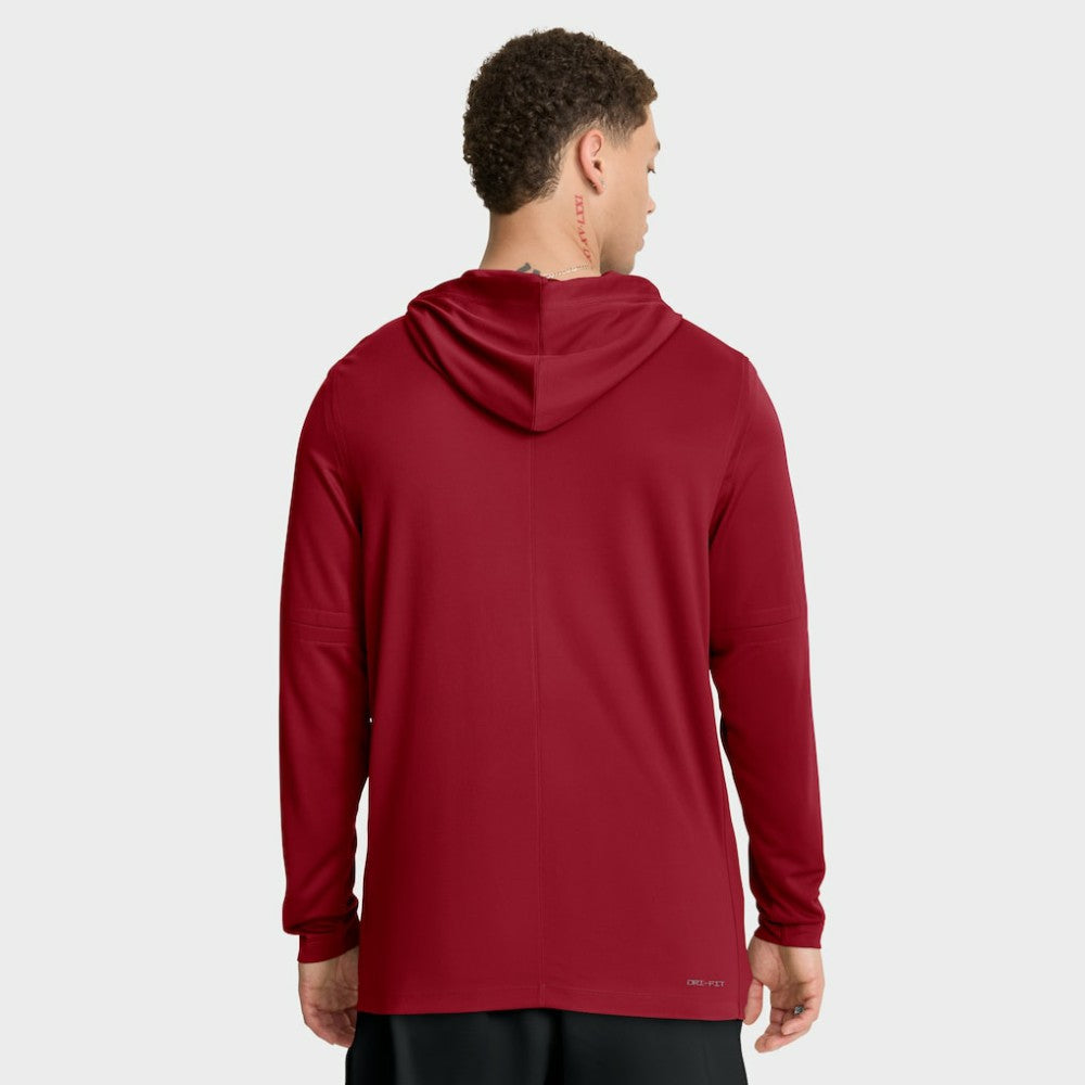 Cleveland Guardians Nike City Connect Dri-FIT Long Sleeve Hooded T-Shirt - Red T-shirts