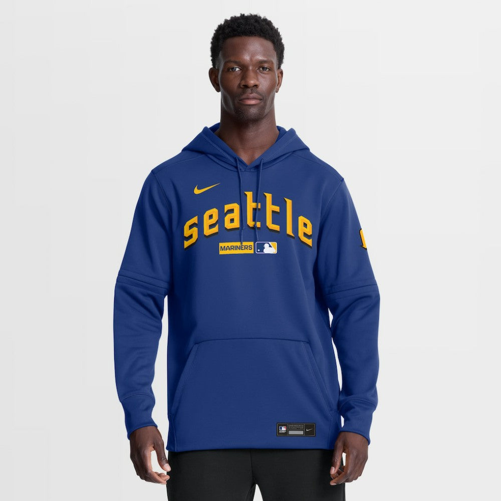 Seattle Mariners Nike Authentic Collection City Connect Therma-FIT Hoodie - Royal Hoodies