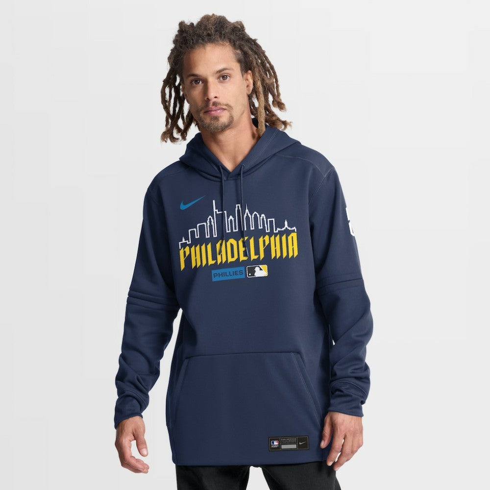 Philadelphia Phillies Nike Authentic Collection City Connect Therma-FIT Hoodie - Navy Hoodies