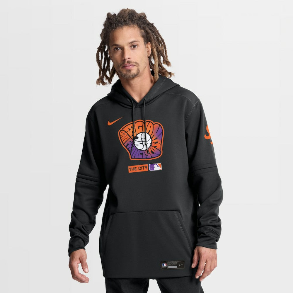 San Francisco Giants Nike Authentic Collection City Connect Therma-FIT Hoodie - Black Hoodies