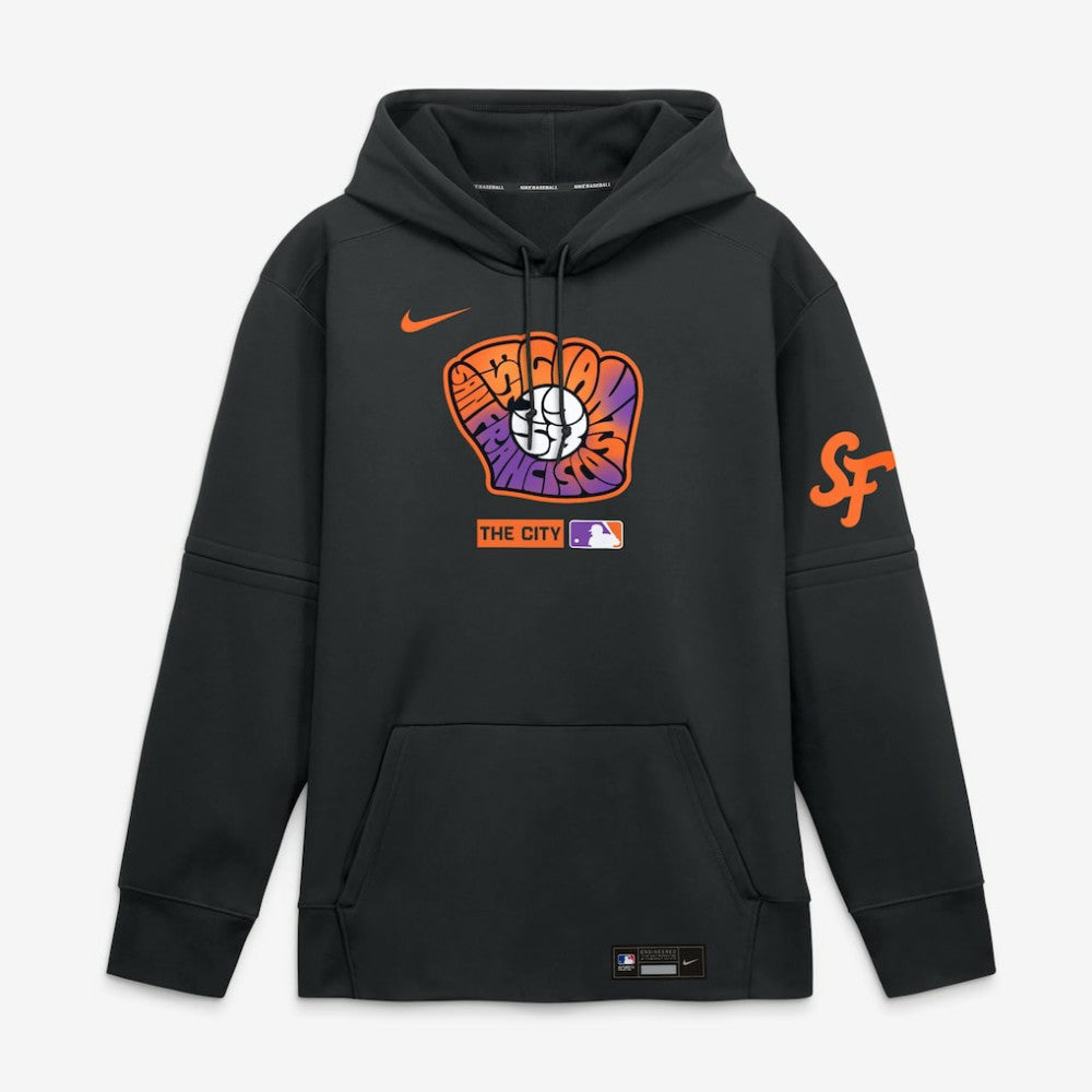 San Francisco Giants Nike Authentic Collection City Connect Therma-FIT Hoodie - Black Hoodies