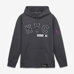 New York Mets Nike Authentic Collection City Connect Therma-FIT Hoodie - Anthracite Hoodies